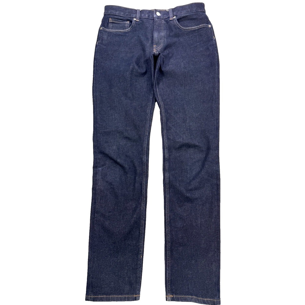 Everlane‎ Uniform Men 32x34 Blue Slim 4-Way Stretch Organic Dark Denim